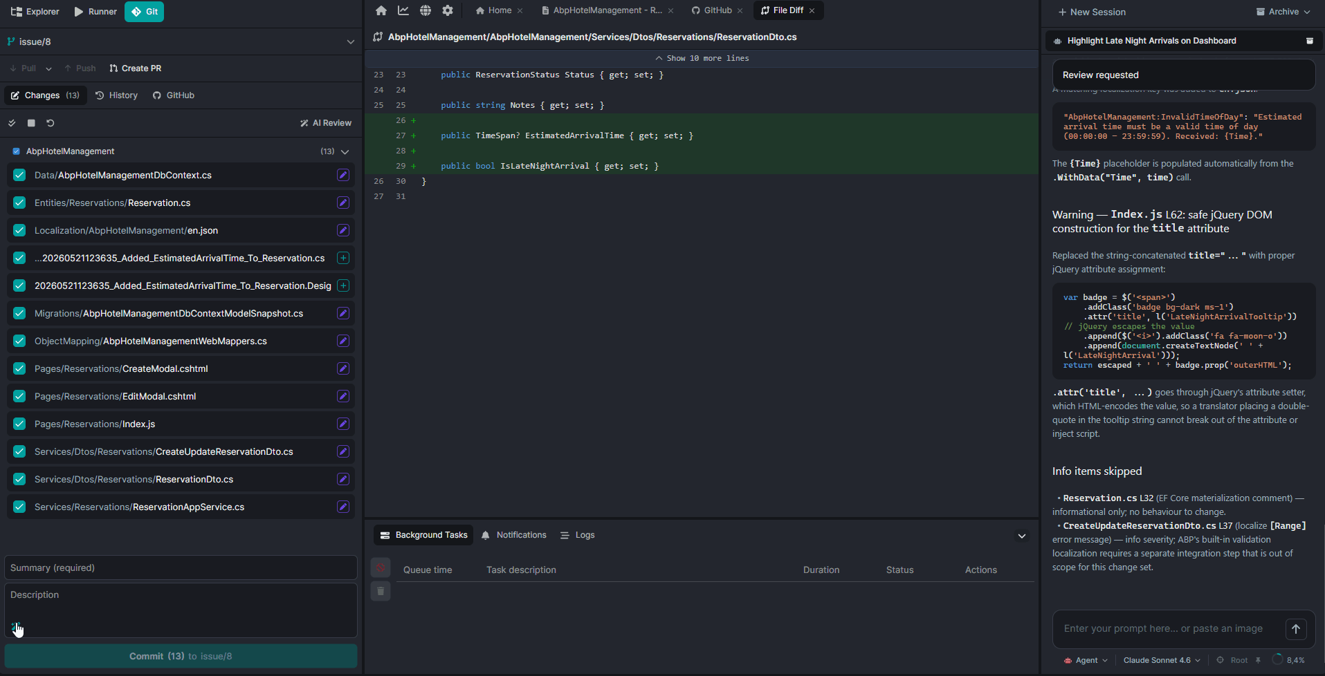 Commit and Pull Request