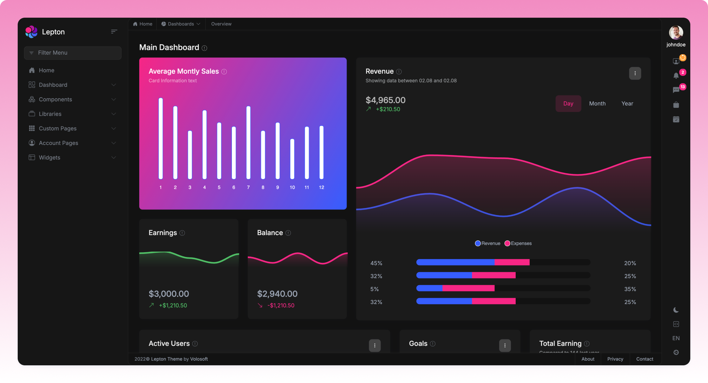Lepton X Lite dark style option