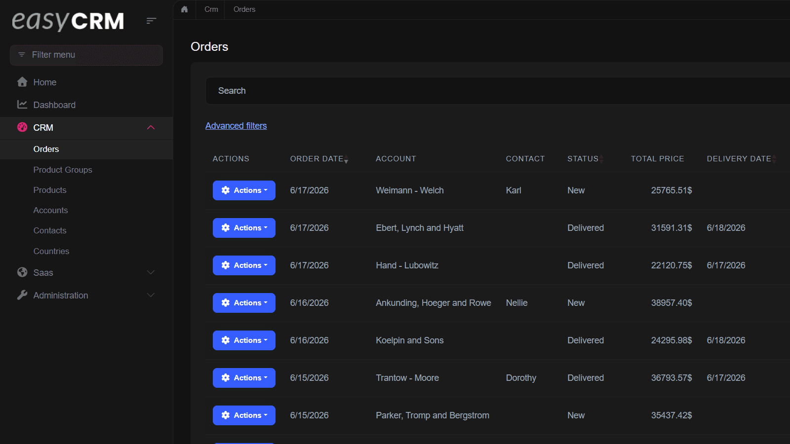 Easy CRM screenshot 2