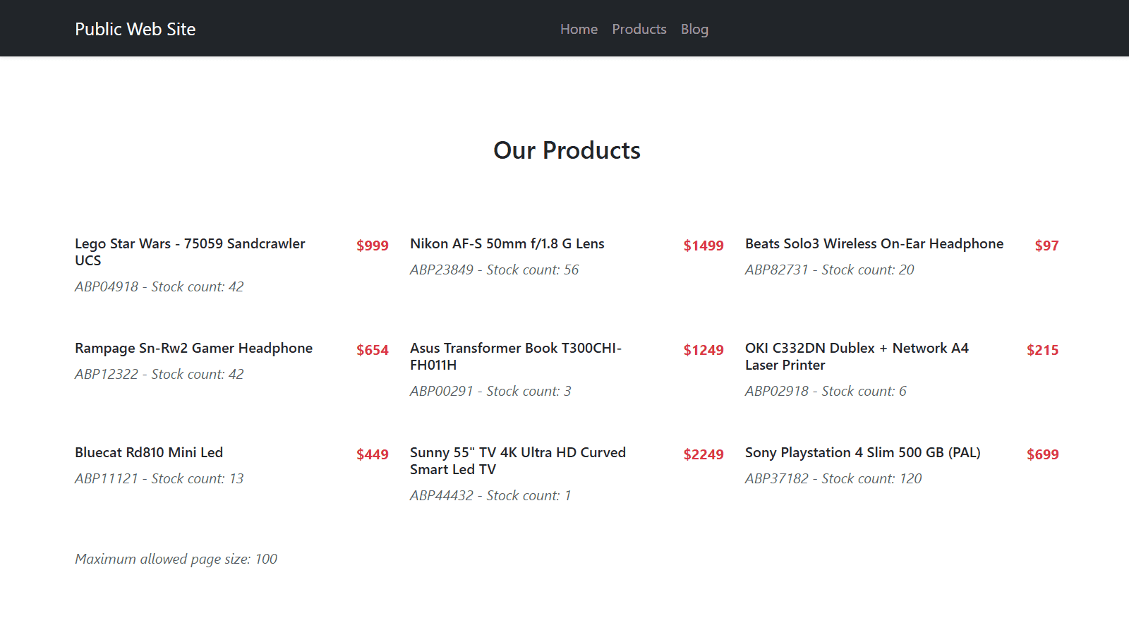 MicroserviceDemo screenshot 2