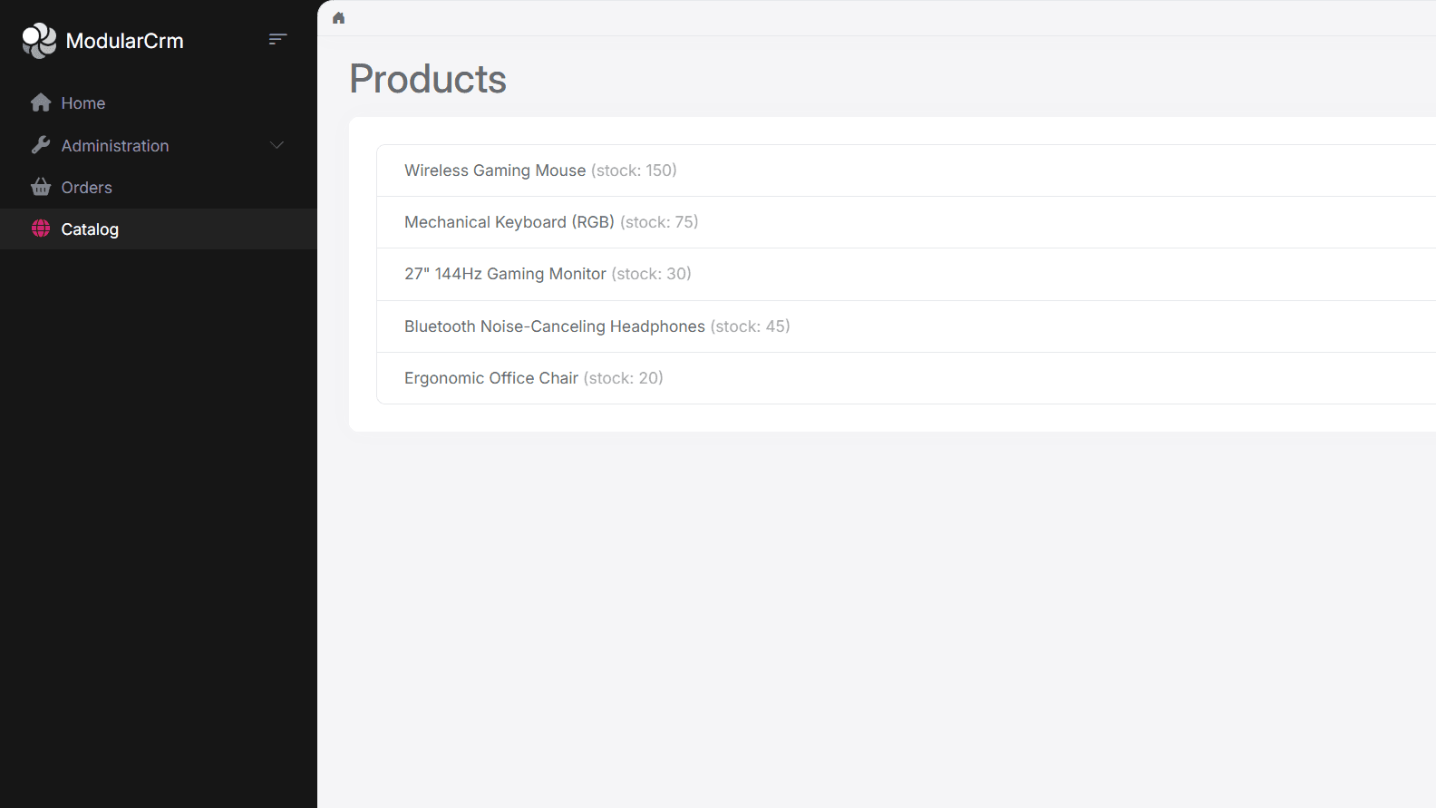 ModularCRM-BlazorWebApp screenshot 2