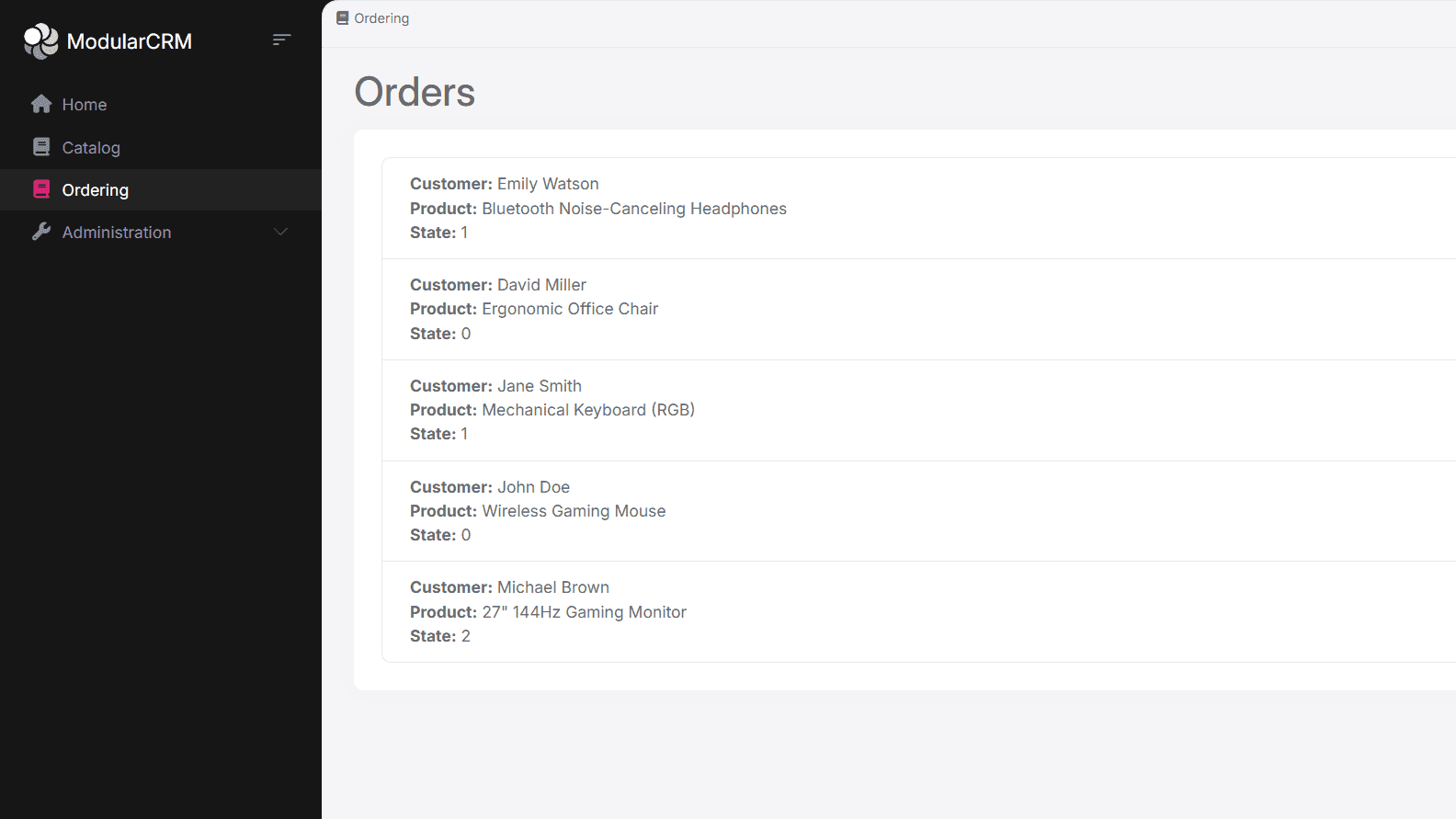 NG.ModularCRM screenshot 1
