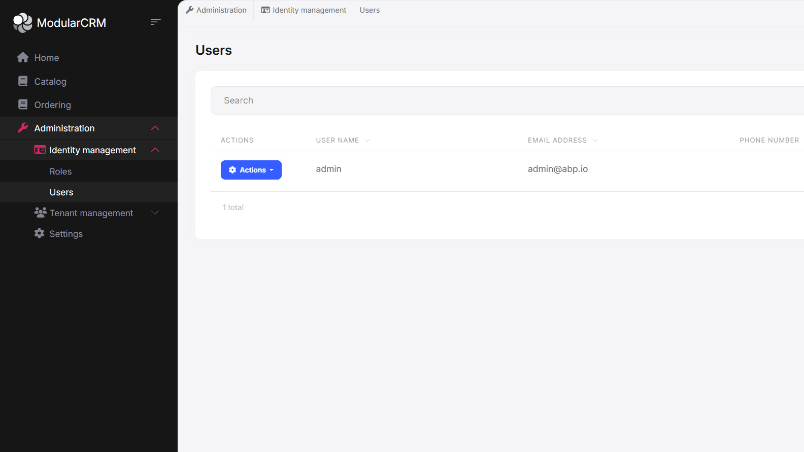 NG.ModularCRM screenshot 3